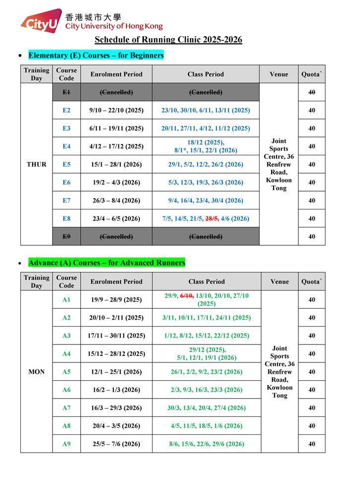 Schedule of Running Clinic 2025-2026 v40__1