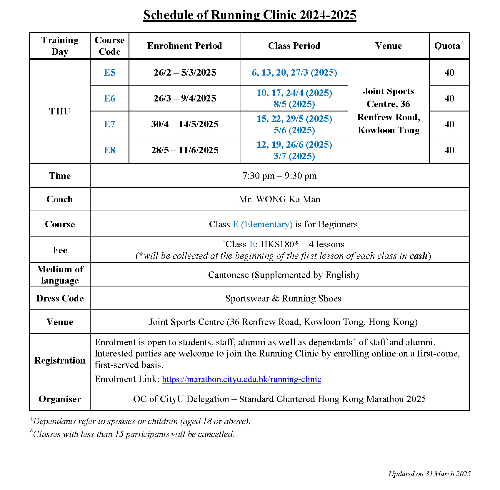 Schedule of Running Clinic(post Event) 2024-2025 v3.jpg 